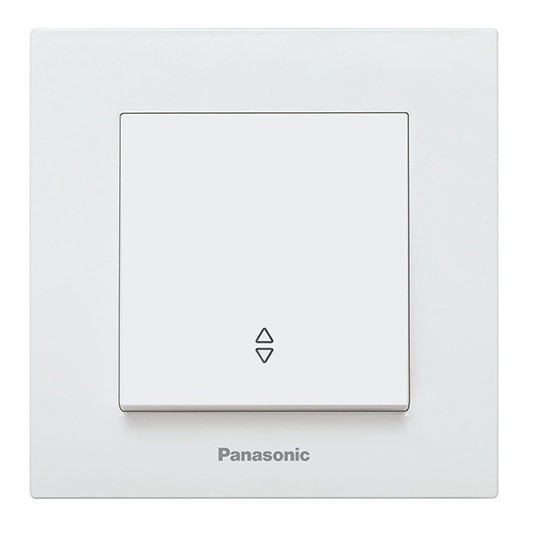 Prekidač Panasonic naizmenični  beli vijčani 10A 250V WKTC0003-2WH EU4 Karre Plus — slika 1