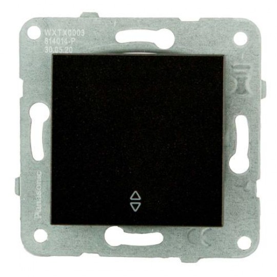 Prekidač Panasonic naizmenični crni vijčani 10A 250V WKTT0003-2BL EU Karre Plus — slika 1