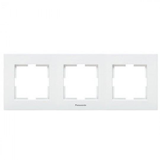 Okvir Panasonic 3M  beli trostruki horizontalni WKTF0803-2WH EU4, Karre Plus — slika 1
