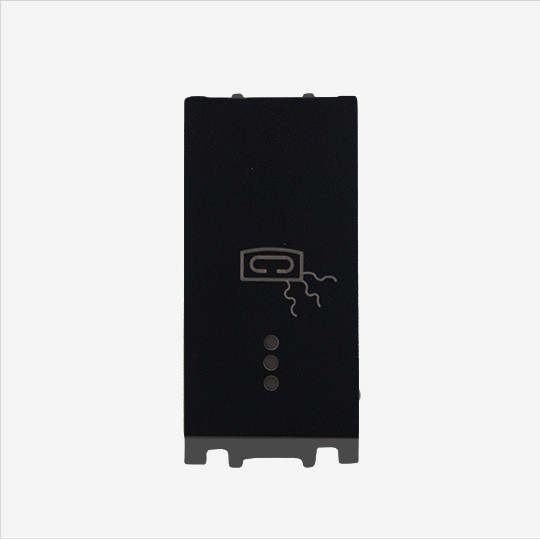 Prekidač za GRIJALICU Panasonic 1M INDIKATORSKI crni 16A WT8(WVTT10021BL)02 EU2 Thea Modular — slika 1