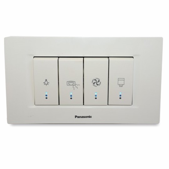 Prekidač za ventilator Panasonic 1M INDIKATORSKI bijeli 16A WT8(WVTT10021WH)03 EU2 Thea Modular — slika 2
