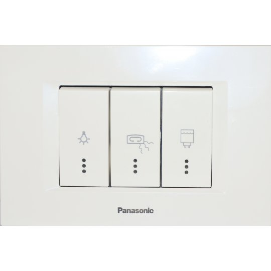 Indikator kupatilski Panasonic 3M bijeli horizontalni  WT9(WVTT30025WH)-EU2 Thea Modular — slika 1