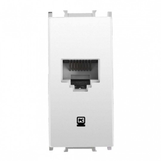 Utičnica Panasonic 1M CAT6e kompjuterska bela WVTT1405-4WH EU2 Thea Modular — slika 1