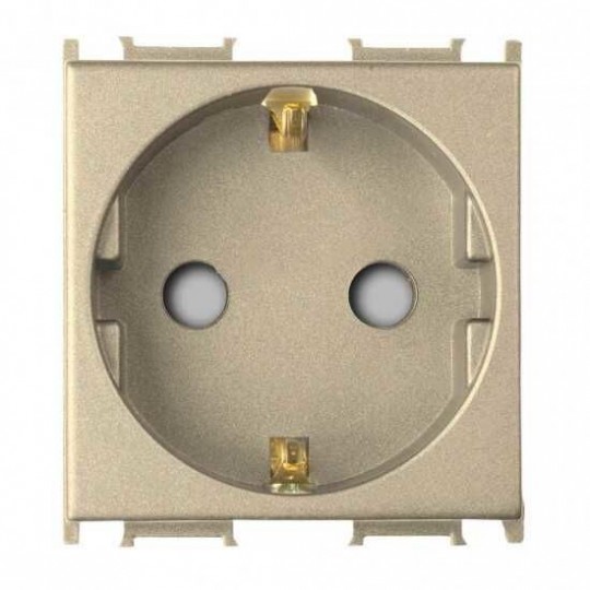 Utčnica  šuho Panasonic 2M zlatna II+DZ 16A 250V WVTT2212-1DR EU2 Thea Modular — slika 1