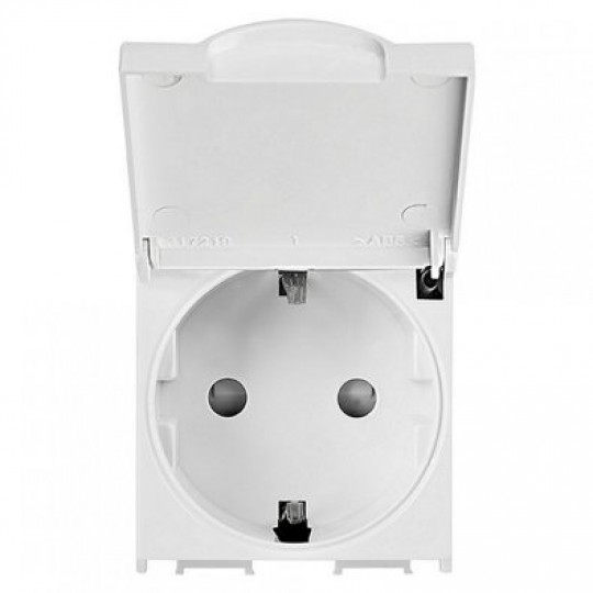 Utičnica Panasonic 2M bela sa poklopcem II+DZ 16A 250V WVTT2210-1WH EU2 Thea Modular — slika 1