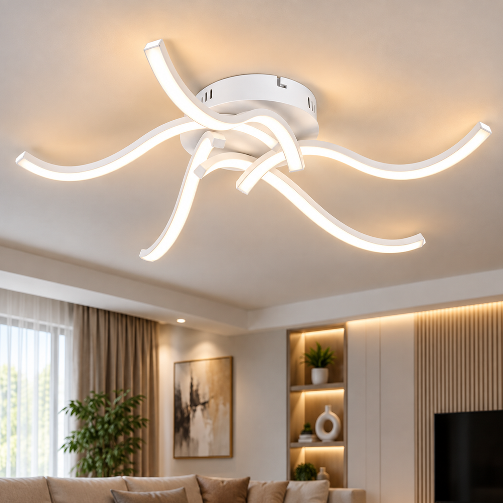 Luster plafonski LED bijeli MX2061-5 38W 3000K-4000K — slika 1