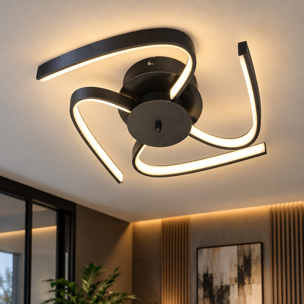 Luster plafonski LED MX7009-B 40W 3000K crni — slika 1