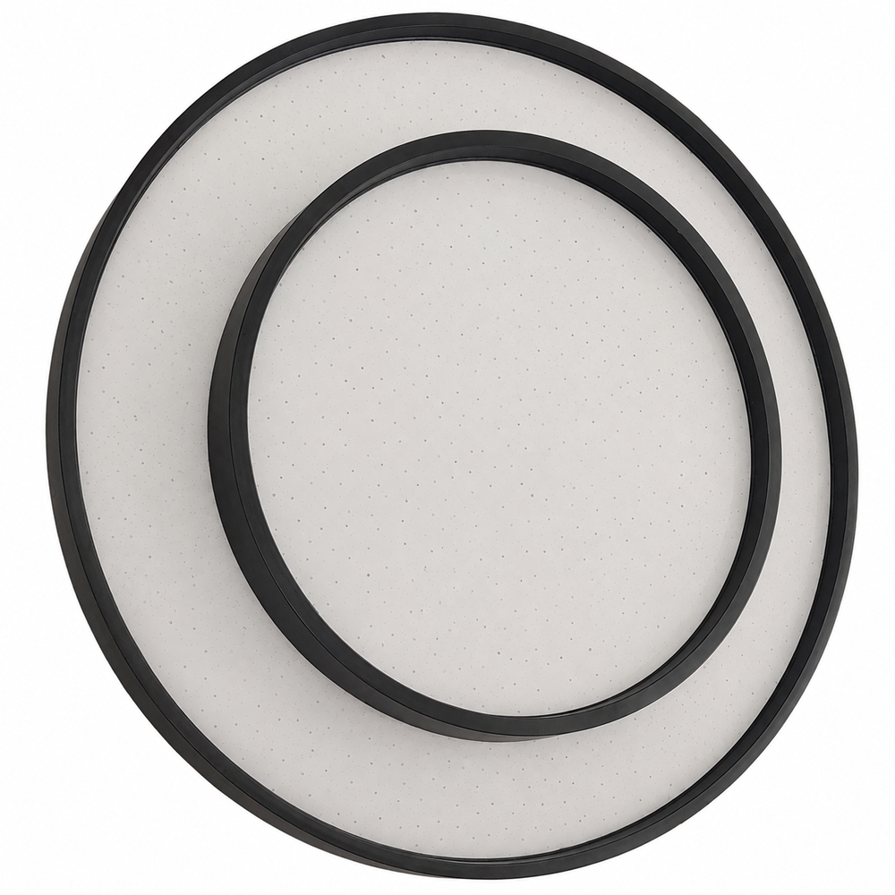 Plafonjera LED Star efekat crna Ø40 cm 3000+4000 K — slika 1