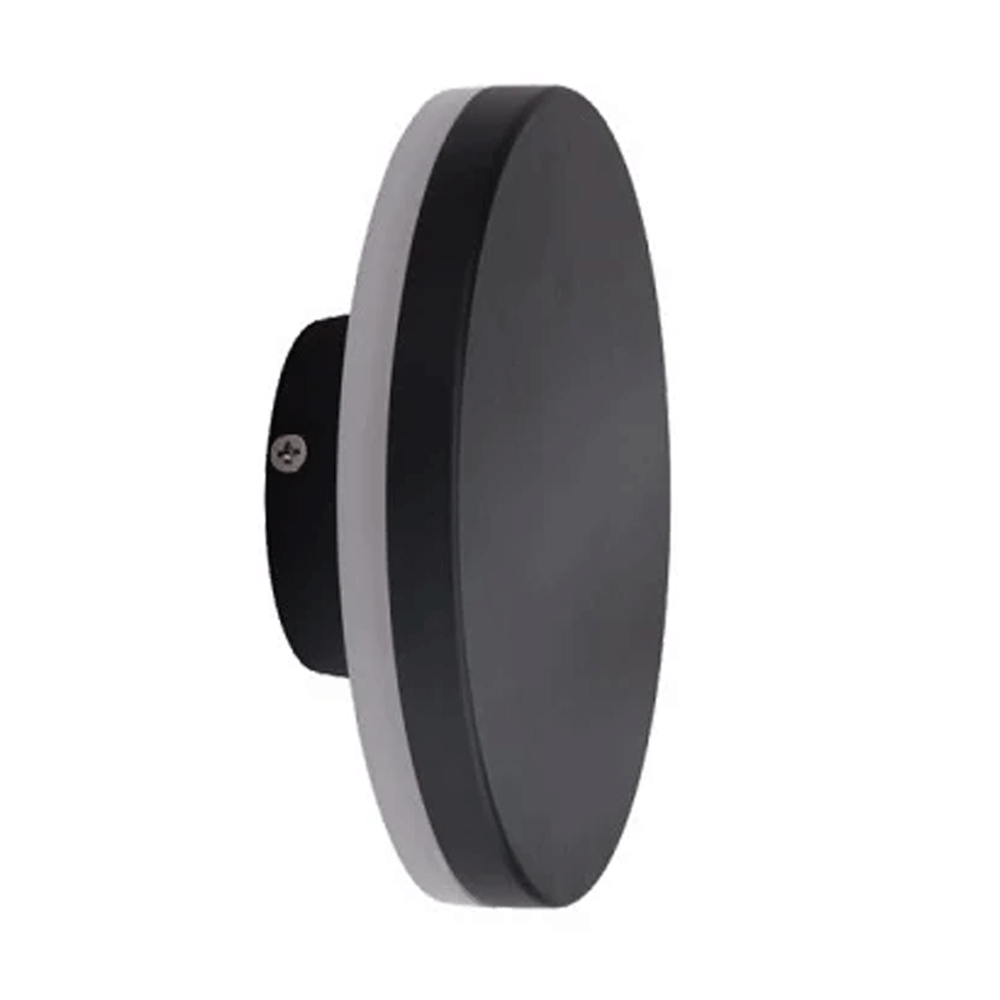 Lampa LED spoljna nadgradna IP54 okrugla crna 10W Ø150x50mm 3000K backlight — slika 2