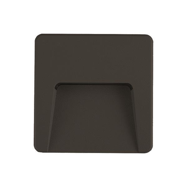 Lampa LED spoljna nadgradna IP65 crna kvadratna 3W 3CCT 120x120mm — slika 1