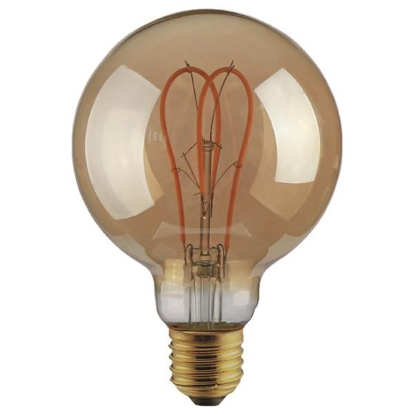 Sijalica LED E27 G125 5W filament dimabilna 300lm 2000K GOLD — slika 1