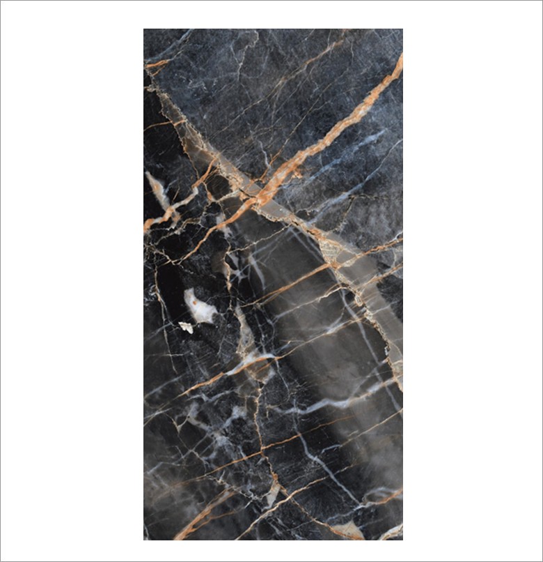 GRANITNE  GRES PLOČICE 60x120 ZETA BLACK VISOKI SJAJ — slika 1