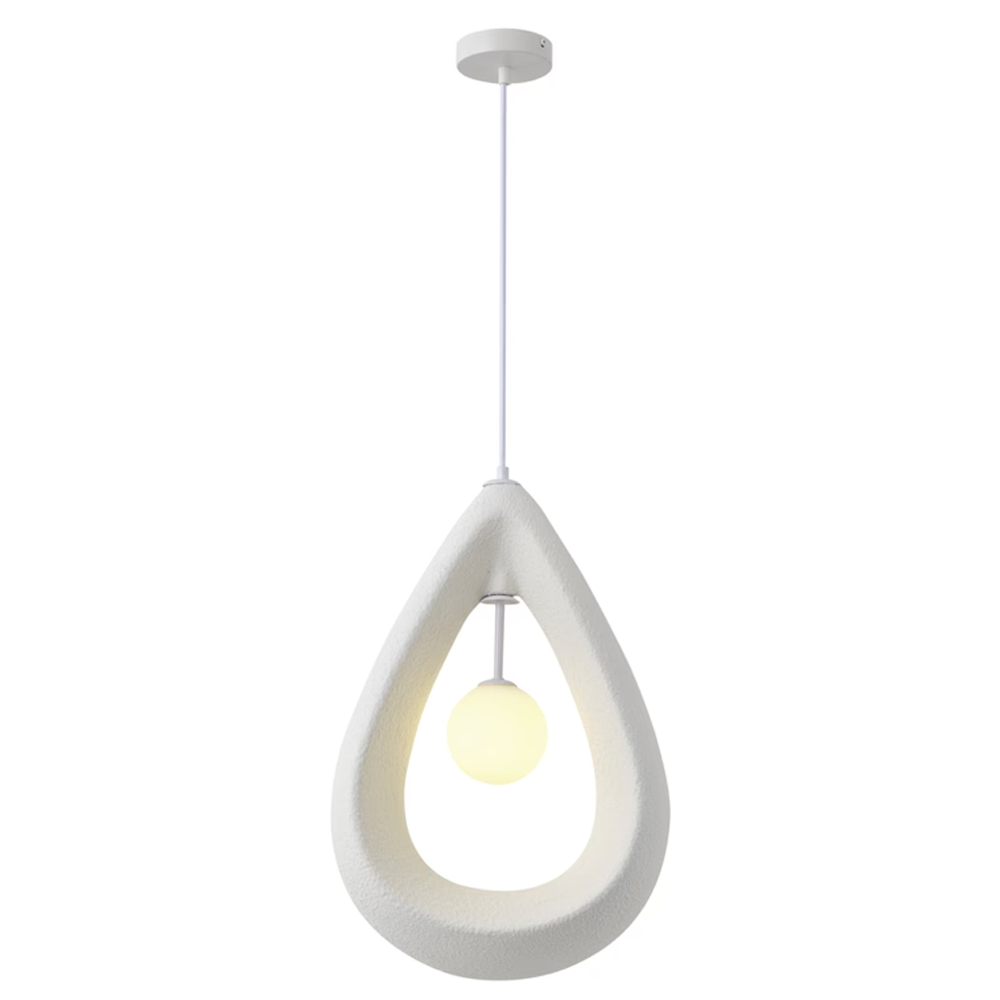 Visilica bijela dizajn gips 1xG9 max. 7W 330x200 mm Dropa — slika 1