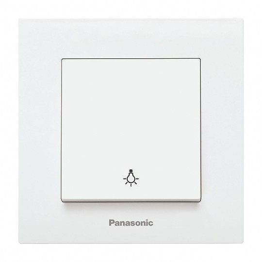 Taster Panasonic svjetla bijeli WKTC0016-2WH EU4 10A vijčani Karre Plus — slika 1