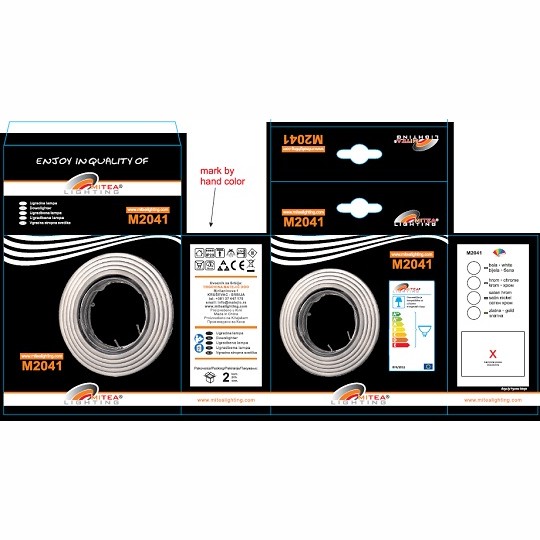 Spot ugradni halogeni M2041 MR16 1*50W saten nikl Mitea — slika 2