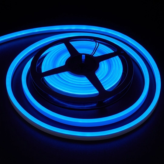 Led Neon MLG-2835-120  dioda 5m   IP67  Plava   9,6W 12V Mitea Lighting — slika 1
