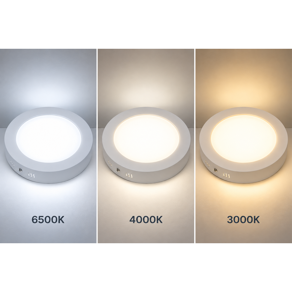 Panel LED nadgradni okrugli 18W 4000K — slika 3