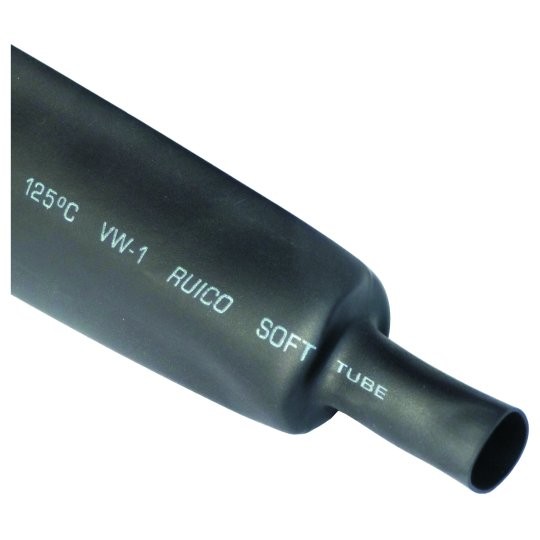 Bužir termoskupljajući ME-TSB  16/8mm 1m crni Mitea Electric — slika 1