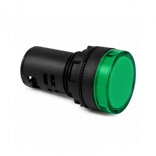 Signalna LED lampica Zelena  fi22 220V  ME-AD62-22DS Mitea — slika 1
