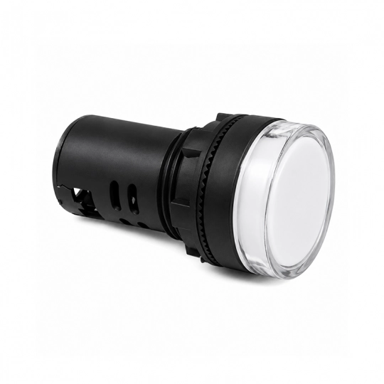 Signalna LED lampica BIJELA  fi22 220V  ME-AD62-22DS Mitea — slika 1