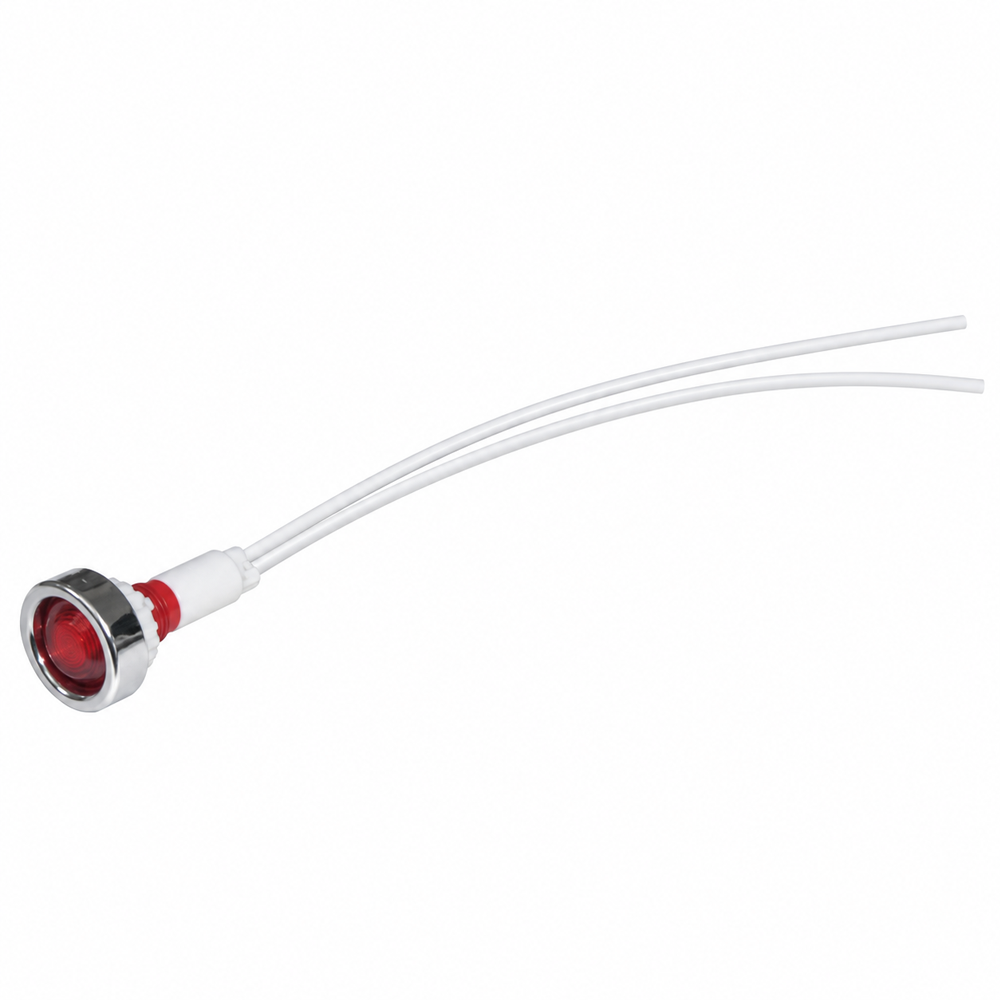 Lampica signalna LED YL244-03  CRVENA  sa krajem fi10mm — slika 1