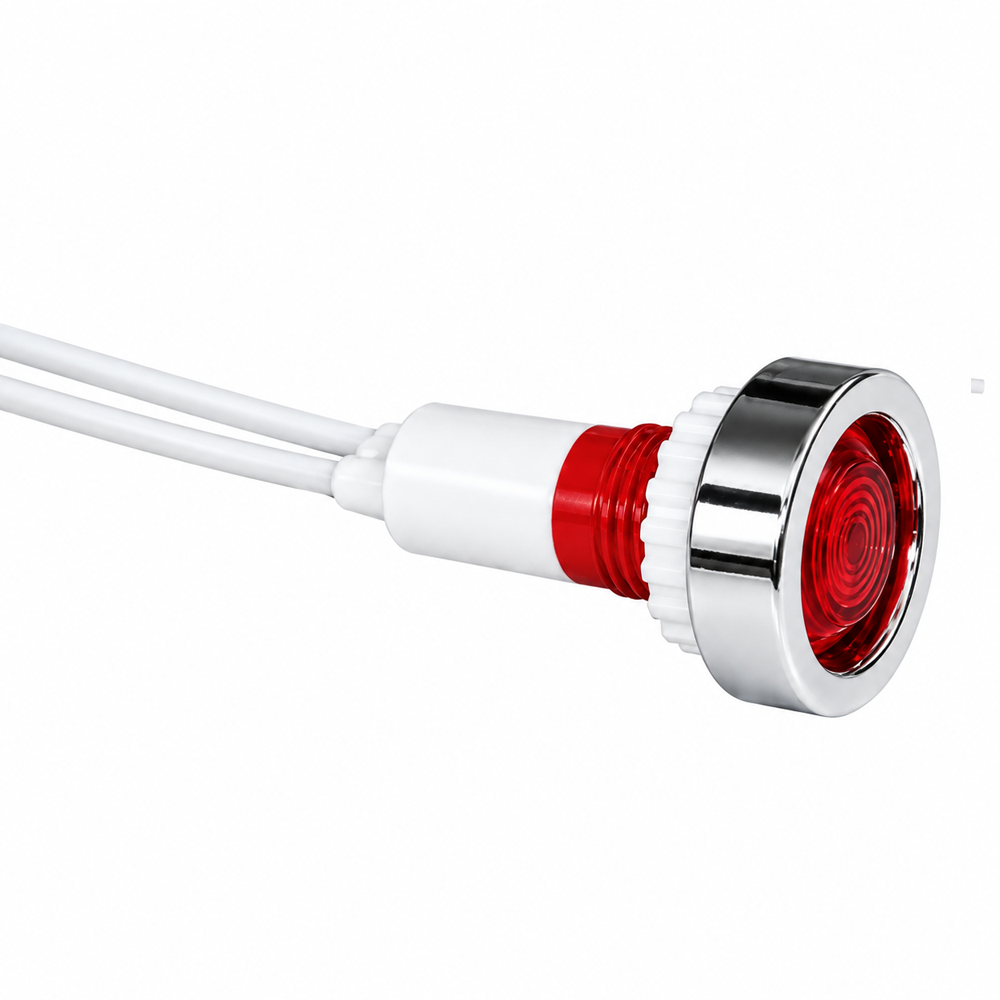 Lampica signalna LED YL244-03  CRVENA  sa krajem fi10mm — slika 2