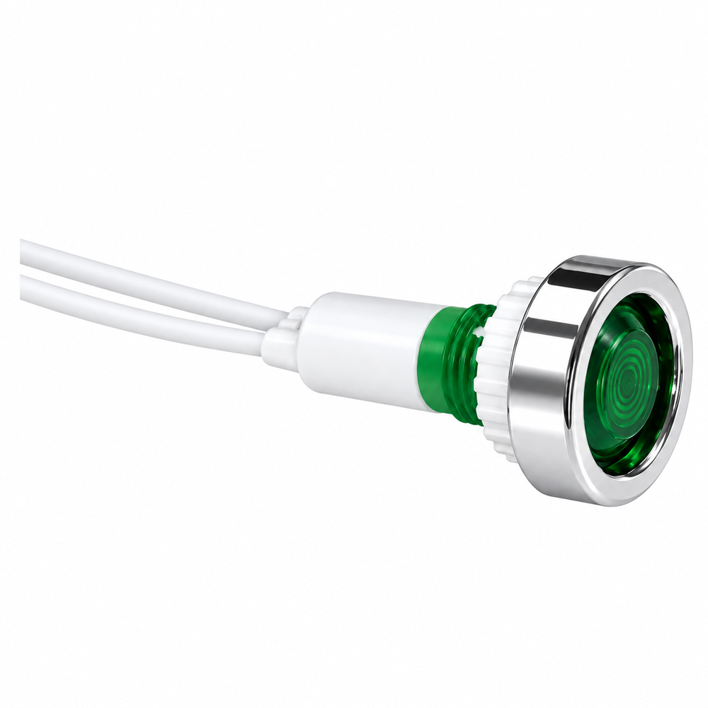 Lampica signalna LED YL244-01 ZELENA  sa krajem fi10mm — slika 2