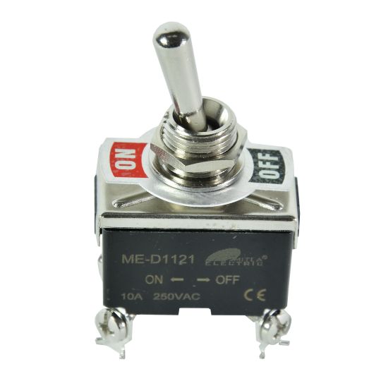 Prekidač ugradni crni ME-D1121 10A ON-OFF  Mitea — slika 3