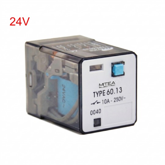 Relej pomoćni ME-PR59 PM-T57 24V 250v DC 60.13 Mitea Electric — slika 1