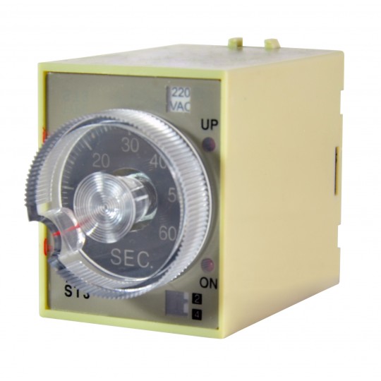 Tajmer ME-FULI 0-60 sec.  ST3PE 220V AC Varijacija raspona tajmera: 60s/10m/60m/6h  Mitea Electric — slika 1