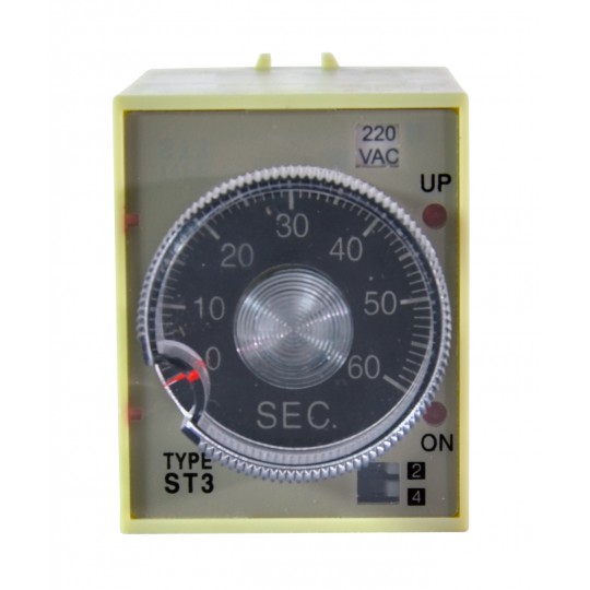 Tajmer ME-FULI 0-60 sec.  ST3PE 220V AC Varijacija raspona tajmera: 60s/10m/60m/6h  Mitea Electric — slika 2
