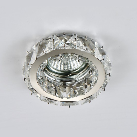 Spot Ugradni M206062  hrom+transparentni nizovi okrugla Mitea Lighting — slika 1