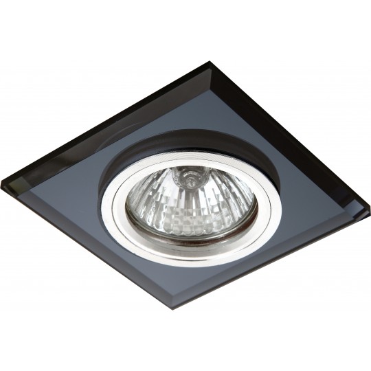 Spot ugradni M206072  ugradna crna Staklo- KOCKA  dim.za otvor fi65mm — slika 3
