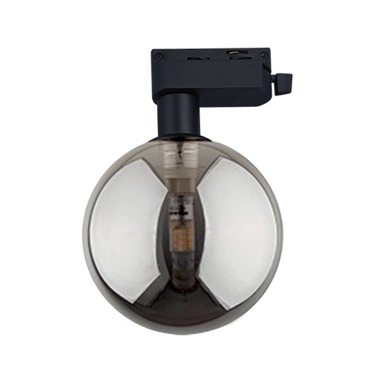 Šinska lampa kugla M205011-BB crna+dim staklo G9 LED 3W 4000K — slika 1