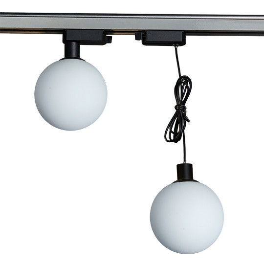 Šinska lampa kugla M205011-B crna+bijelo staklo G9 LED 3W 4000K — slika 2