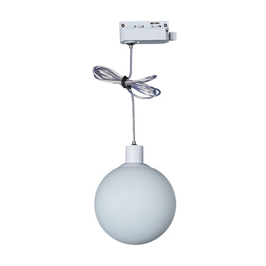Šinska visilica kugla M205021-W bijela+bijelo staklo G9 LED 3W 4000K — slika 1