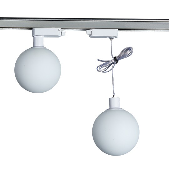 Šinska visilica kugla M205021-W bijela+bijelo staklo G9 LED 3W 4000K — slika 2