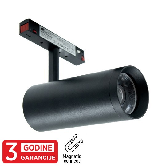 Reflektor  Magnetni šinski  M204031-145 3000K 20W 48V LED 24° 145x60x110mm — slika 3