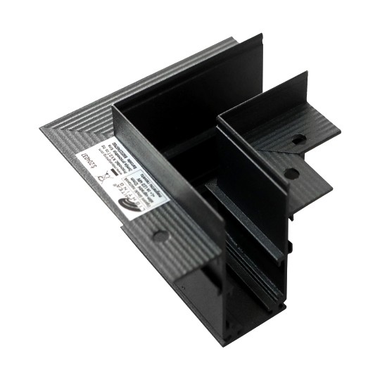 Nastavak ugaoni 12mm slim ugradni L (za namestaj) za LED 48V magnetnu rasvetu 80x80mm — slika 1