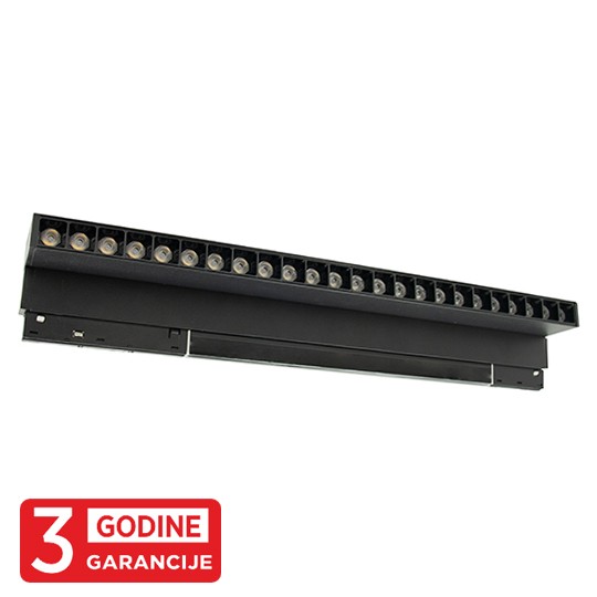 Svjetiljka magnetna zglobna M204013-440 4000K 24W 48V LED  linearna 24° 440x22x105mm — slika 1